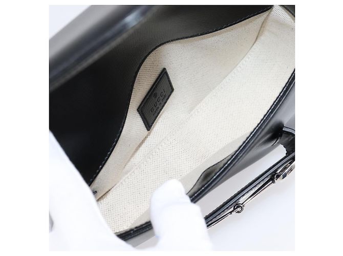 Gucci Horsebit 1955 Asymmetric Leather Mini - vista 5