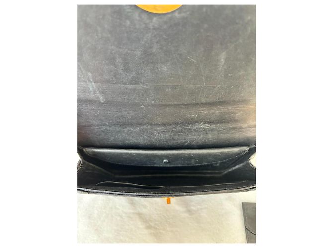 Hermès Borsa Demi-Lune Coccodrillo Nero - vista 12