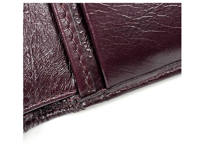 Prada Men's Bi-fold Leather Wallet in Bordeaux - view 5