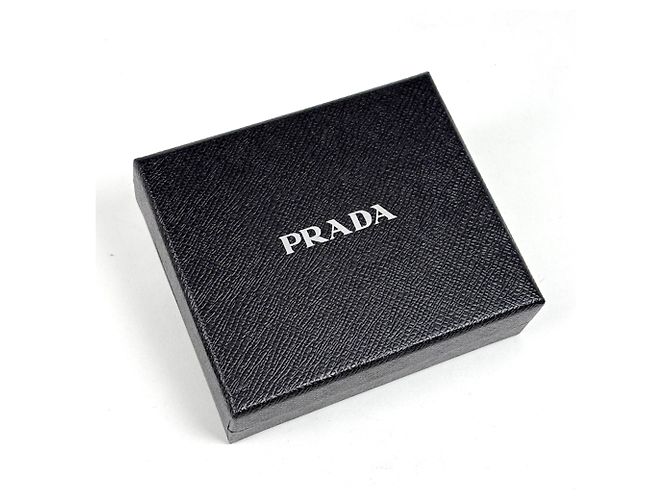 Prada Men's Bi-fold Leather Wallet in Bordeaux - view 8