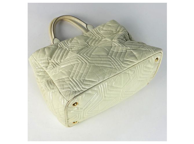 Borsa a mano Miu Miu in pelle bianca - vista 2