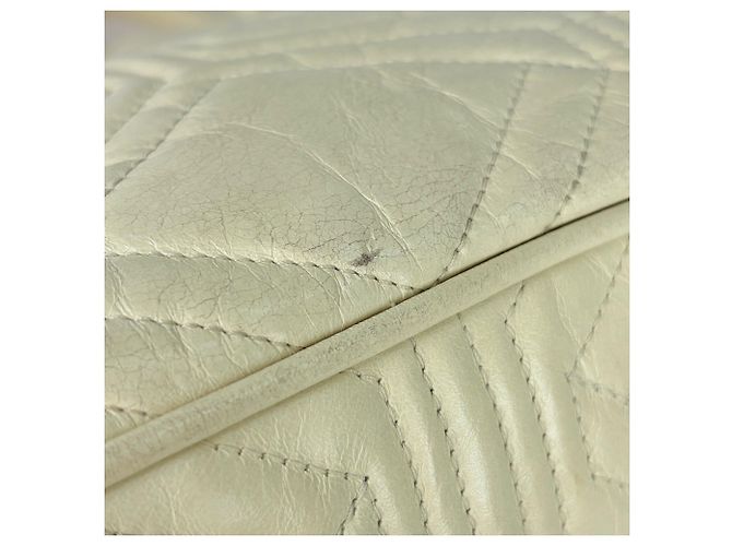 Borsa a mano Miu Miu in pelle bianca - vista 4