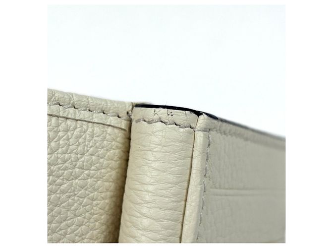Cartera bi-fold Gucci en cuero blanco - vista 5