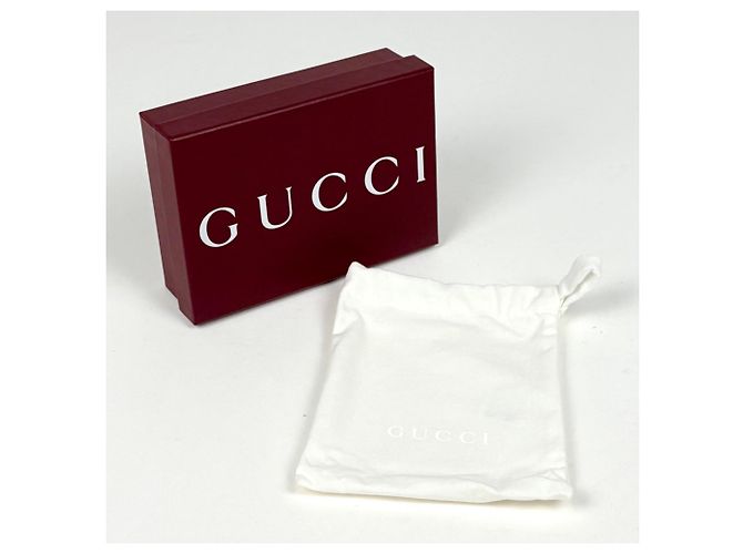 Cartera bi-fold Gucci en cuero blanco - vista 8