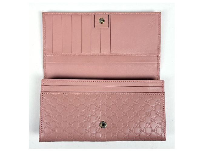 Gucci Long Wallet Microguccissima Bi-fold aus Shima-Leder - Ansicht 7