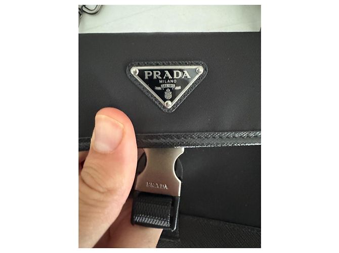 Prada Borsa a Tracolla Re-Nylon Nero - vista 6