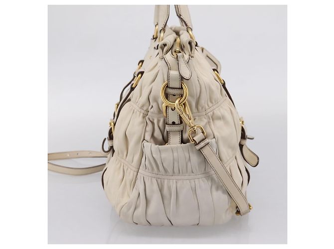 Borsa Satchel Convertibile Prada Gaufre in pelle Nappa Medium - vista 3