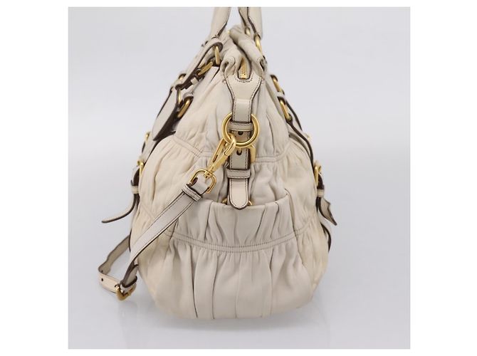 Borsa Satchel Convertibile Prada Gaufre in pelle Nappa Medium - vista 4