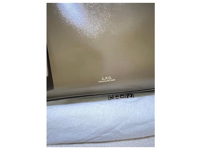 Apc A.P.C. Borsa a tracolla in pelle marrone - vista 2