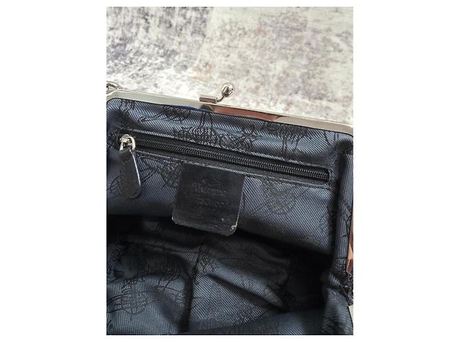 Borsa Vivienne Westwood Granny Blu Navy - vista 10