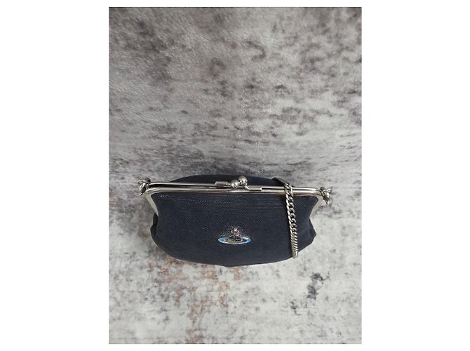 Borsa Vivienne Westwood Granny Blu Navy - vista 4