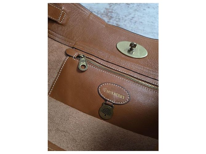Borsa Mulberry Postman's Lock in pelle marrone - vista 11