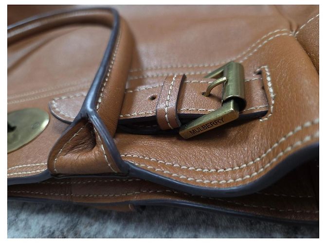 Borsa Mulberry Postman's Lock in pelle marrone - vista 12