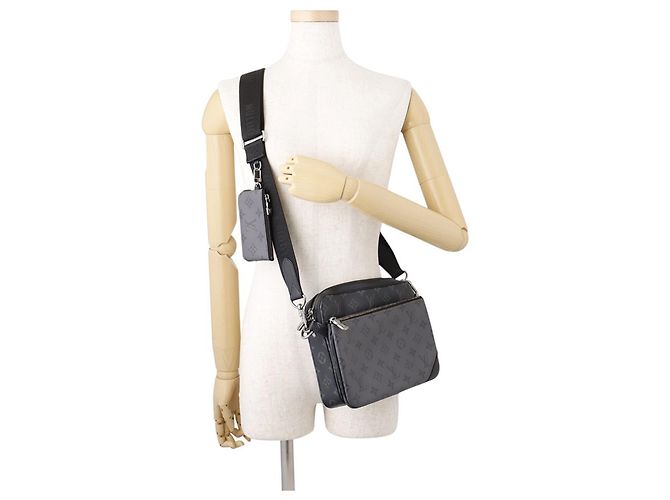 Borsa a tracolla Louis Vuitton Monogram Eclipse - vista 4