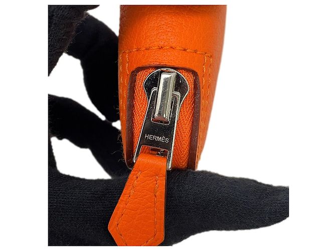 Hermès Hermes Eco-bag in Multicolor Orange - Ansicht 13