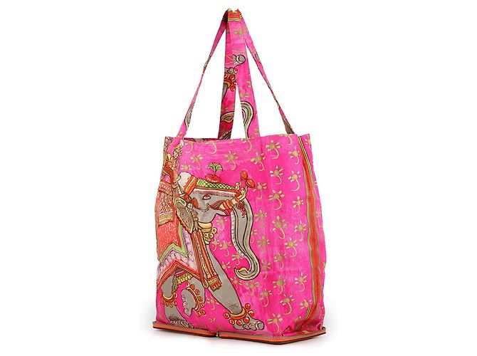 Hermès Hermes Eco-bag in Multicolor Orange - Ansicht 2