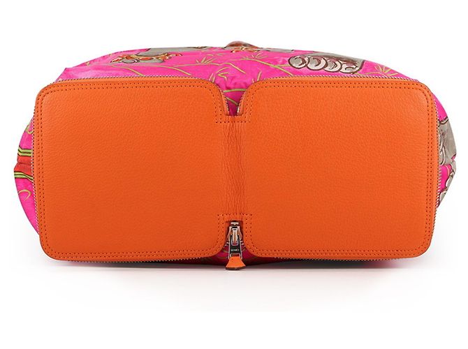 Hermès Hermes Eco-bag in Multicolor Orange - Ansicht 3