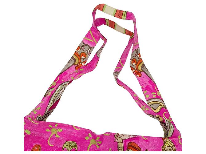 Hermès Hermes Eco-bag in Multicolor Orange - Ansicht 8