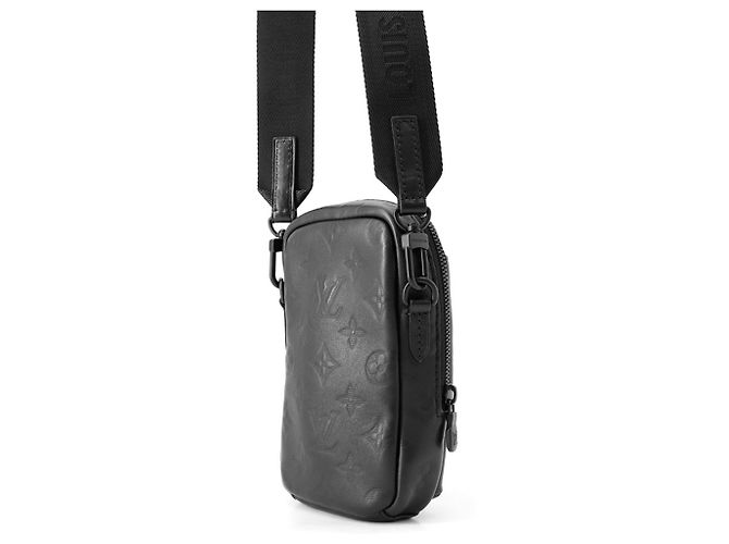 Borsa a tracolla Louis Vuitton Monogram Shadow Double Phone Pouch - vista 2
