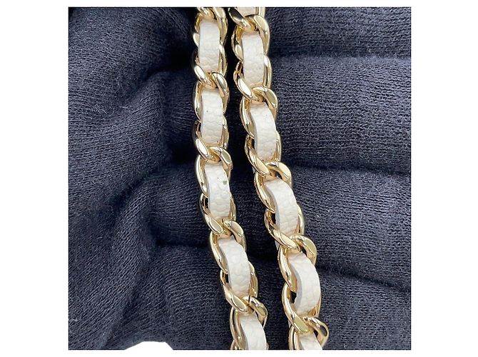 Portafoglio a catena/spalla Chanel White - vista 12