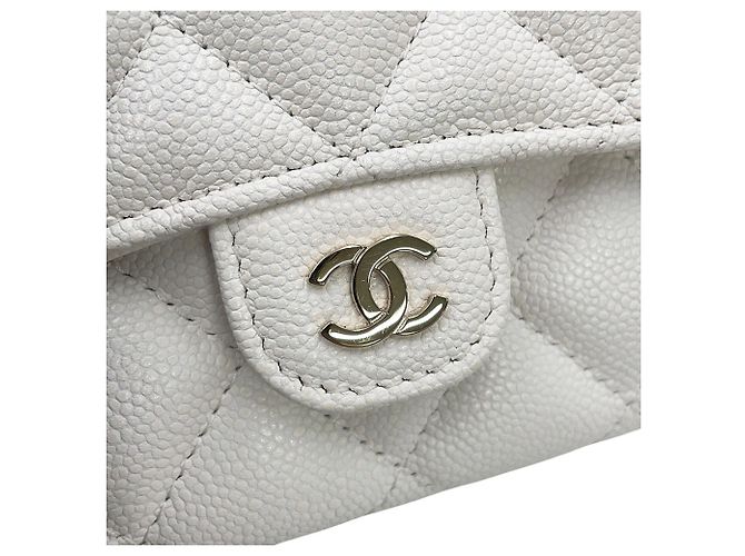 Portafoglio a catena/spalla Chanel White - vista 13