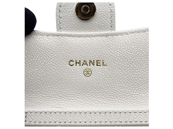 Portafoglio a catena/spalla Chanel White - vista 15