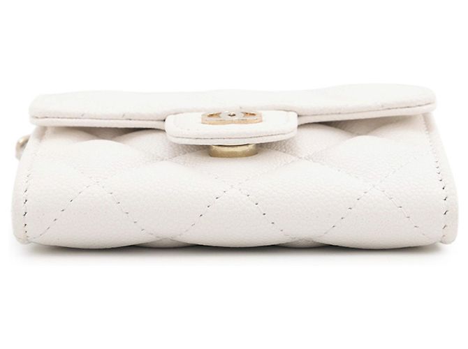 Portafoglio a catena/spalla Chanel White - vista 3