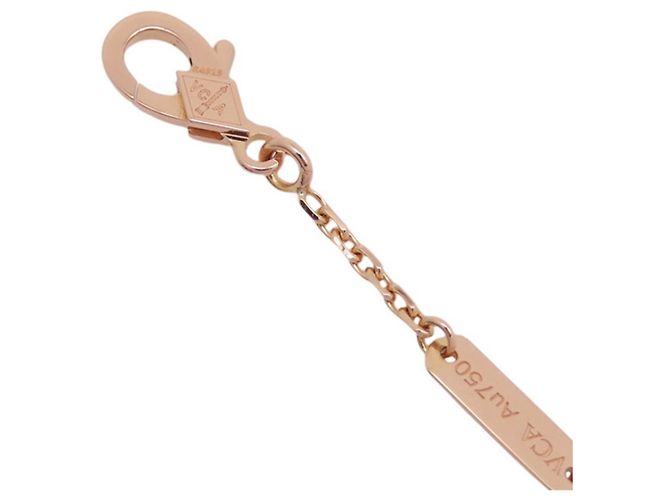 Collana Van Cleef & Arpels Alhambra in oro rosa 18K - vista 11
