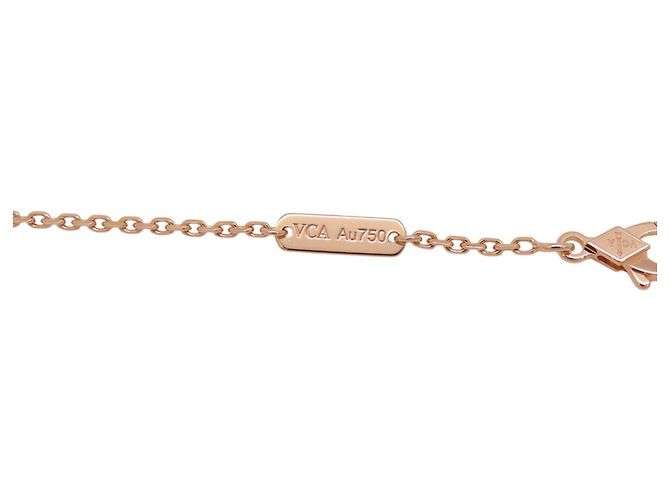 Collana Van Cleef & Arpels Alhambra in oro rosa 18K - vista 12