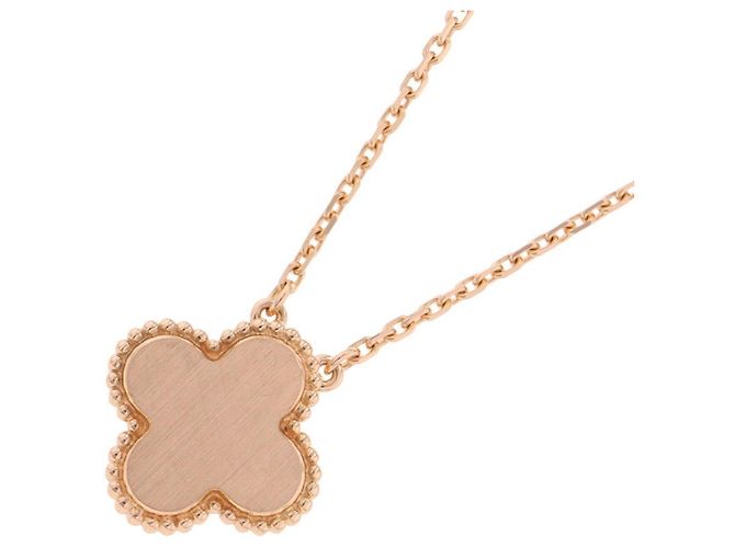 Collana Van Cleef & Arpels Alhambra in oro rosa 18K - vista 3