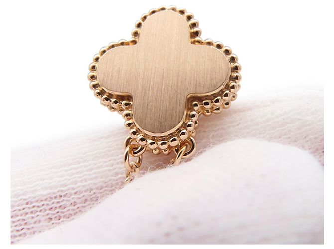 Collana Van Cleef & Arpels Alhambra in oro rosa 18K - vista 7