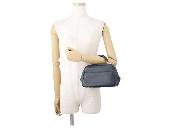 Borsa a mano Valextra Charcoal Gray - vista 4