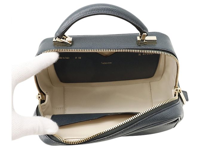 Borsa a mano Valextra Charcoal Gray - vista 6