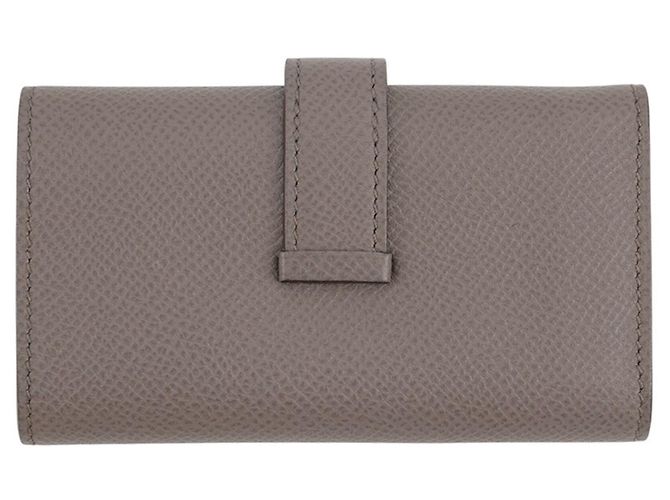 Hermès Hermes Bearn Schlüsseletui mit 4 Ringen in Etain - Ansicht 3