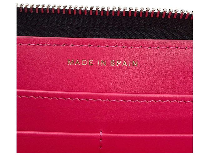 Cartera larga Chanel de piel de becerro granulada negra - vista 12