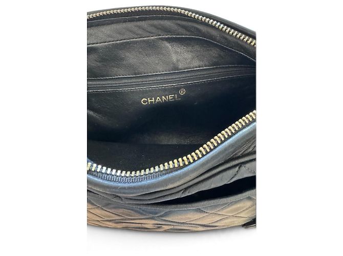 Borsa Camera CHANEL in Pelle Matelassé Nera - vista 14