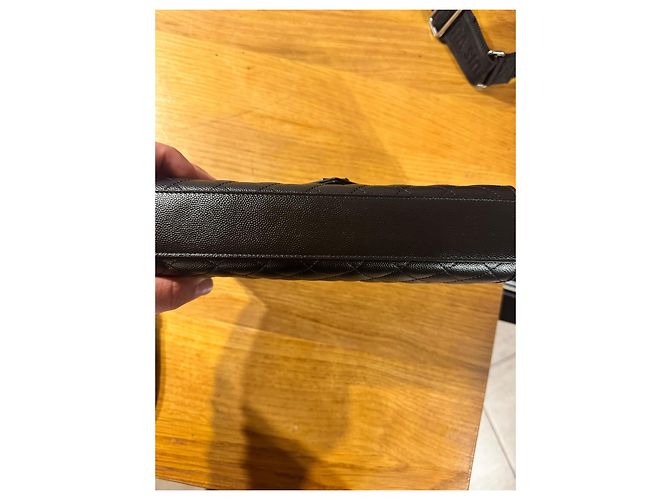 Autre Marque Saint Laurent Envelope Medium Tasche - schwarzes gestepptes Leder - Ansicht 3