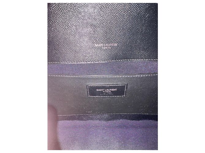 Autre Marque Saint Laurent Envelope Medium Tasche - schwarzes gestepptes Leder - Ansicht 8