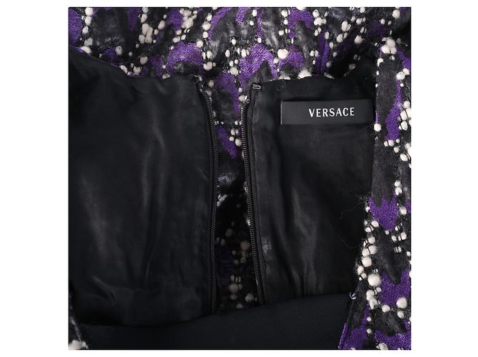 Conjunto de abrigo y vestido de jacquard adornado Versace Otoño/Invierno 2008/09 - vista 13