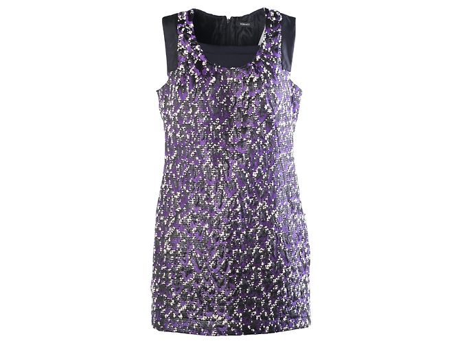Conjunto de abrigo y vestido de jacquard adornado Versace Otoño/Invierno 2008/09 - vista 3