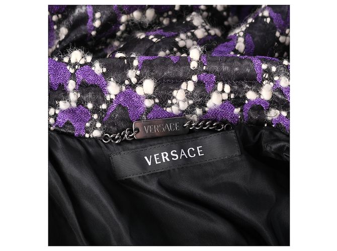 Conjunto de abrigo y vestido de jacquard adornado Versace Otoño/Invierno 2008/09 - vista 8