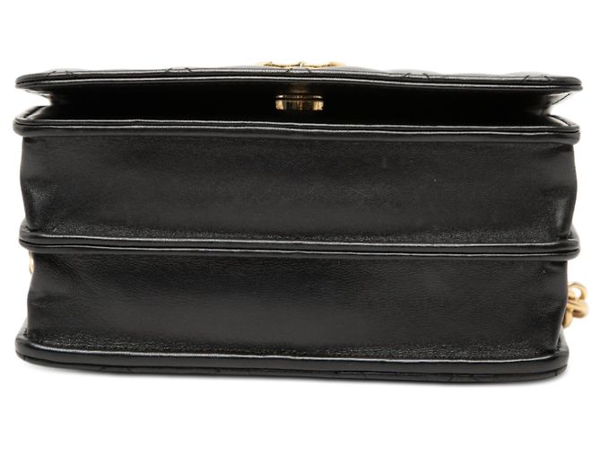 Borsa a tracolla Chanel Mini CC Bijoux Wallet on Chain in pelle d'agnello matelassé nera - vista 3