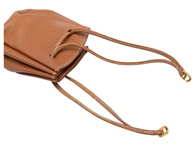 Pouch Hermès Courchevel Vespa Marrone - vista 6