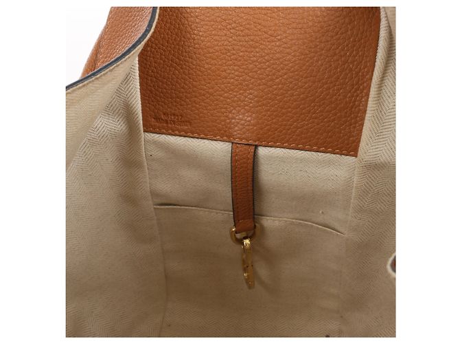 Borsa a mano in pelle LOEWE Hammock Small Marrone - vista 12