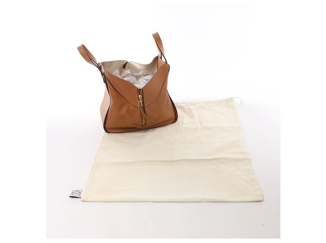 Borsa a mano in pelle LOEWE Hammock Small Marrone - vista 13