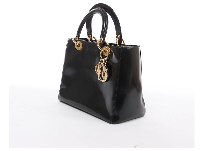 Borsa a mano Lady Dior in pelle Christian Dior in Nero - vista 2
