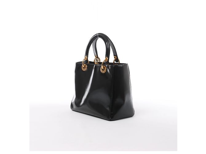 Borsa a mano Lady Dior in pelle Christian Dior in Nero - vista 3