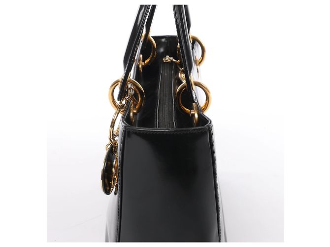 Borsa a mano Lady Dior in pelle Christian Dior in Nero - vista 5