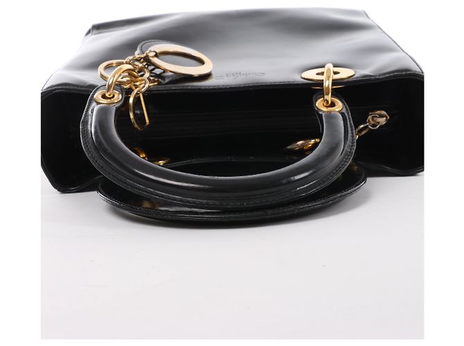 Borsa a mano Lady Dior in pelle Christian Dior in Nero - vista 6