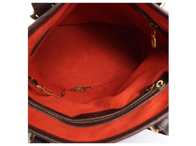 Louis Vuitton Malle Damier Ebene Shoulder Bag in Brown N42240 - vista 10